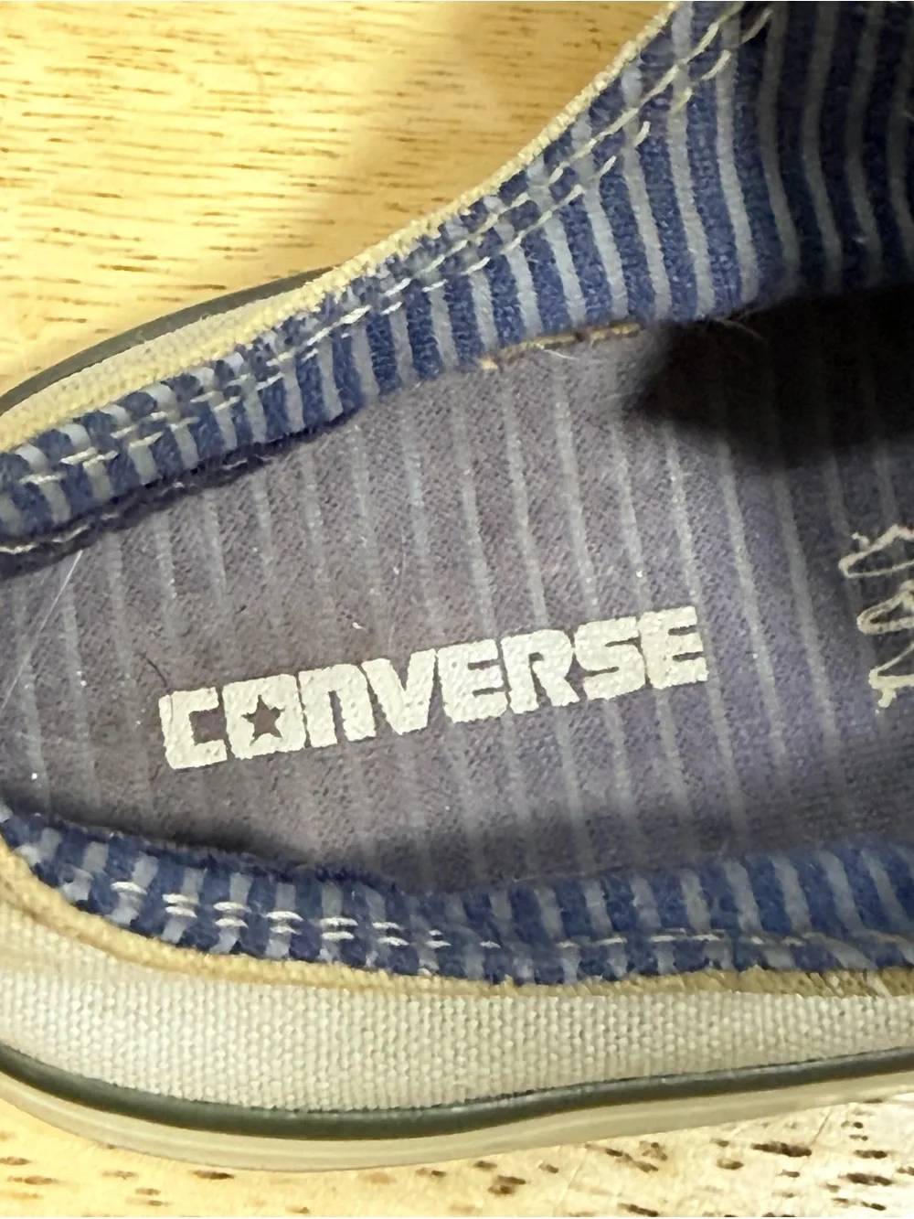 Converse All Stars Gray Canvas Rubber Toe Cap Sneakers Size 8 Hook Loop Closure